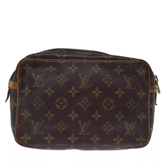 LOUIS VUITTON Monogram Compiegne 23 Clutch Bag M51847 LV Auth th4888 - Picture 3 of 16